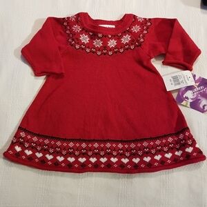 Blueberi Boulevard girls 12 months knit dress Holiday